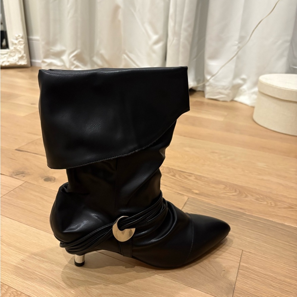 Black Slouch Boots
